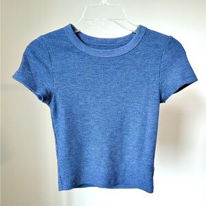 American Eagle Blue Ribbed Women's Top, size S